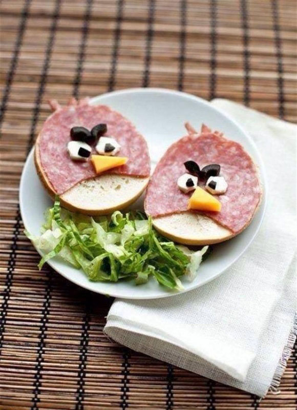 Angry Birds sendvič