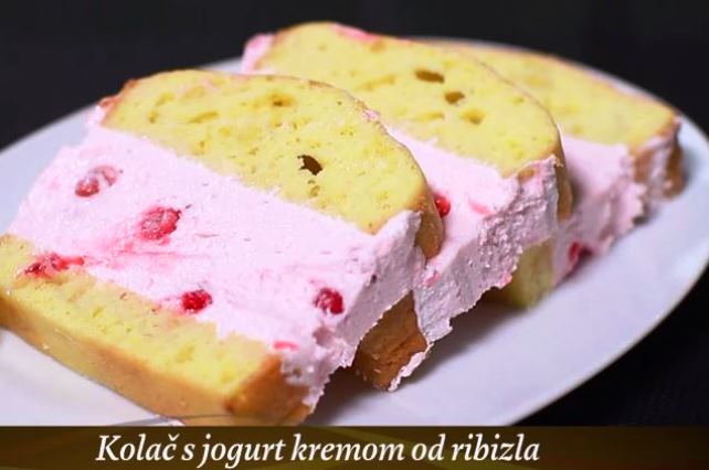 Video recept: Kolač s jogurt kremom od ribizla